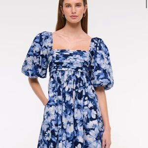 Abercrombie & Fitch Blue Floral mini Dress
